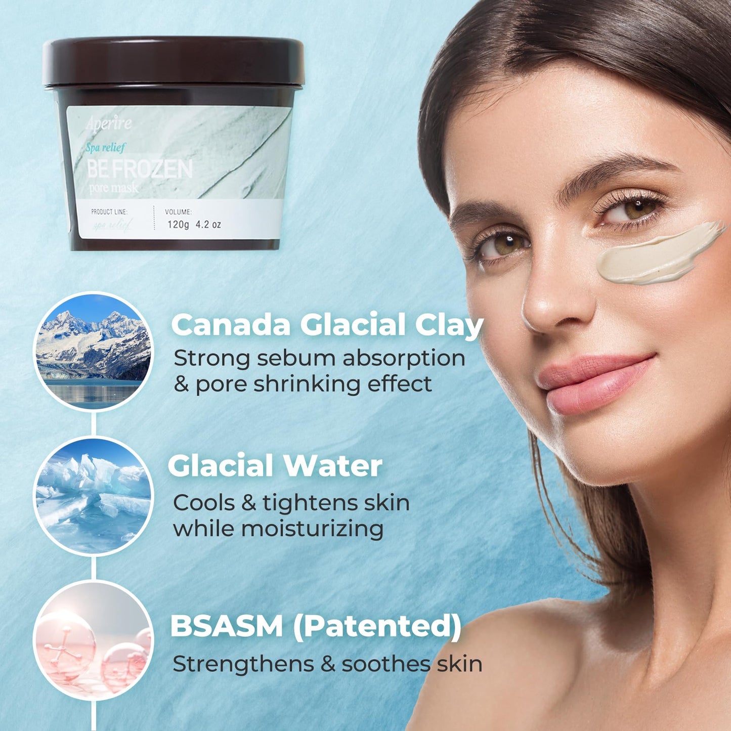 Aperire Spa relief BE FROZEN pore mask (120gr)